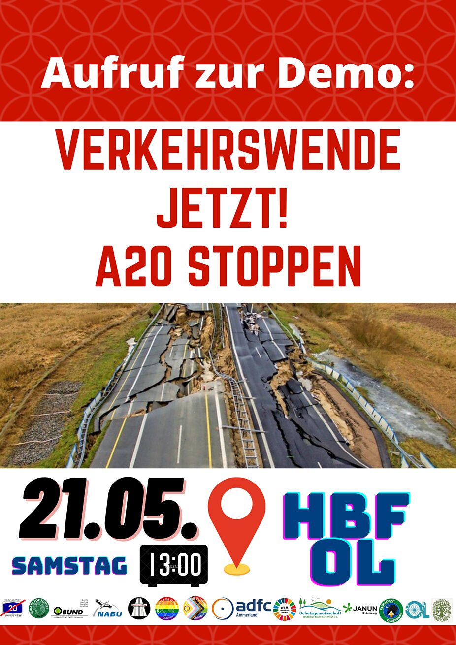 Plakat - Verkehrswende-Demo am 21.05.2022