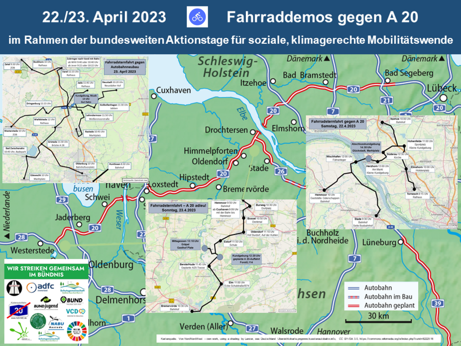 Aktionen in Norddeutschland