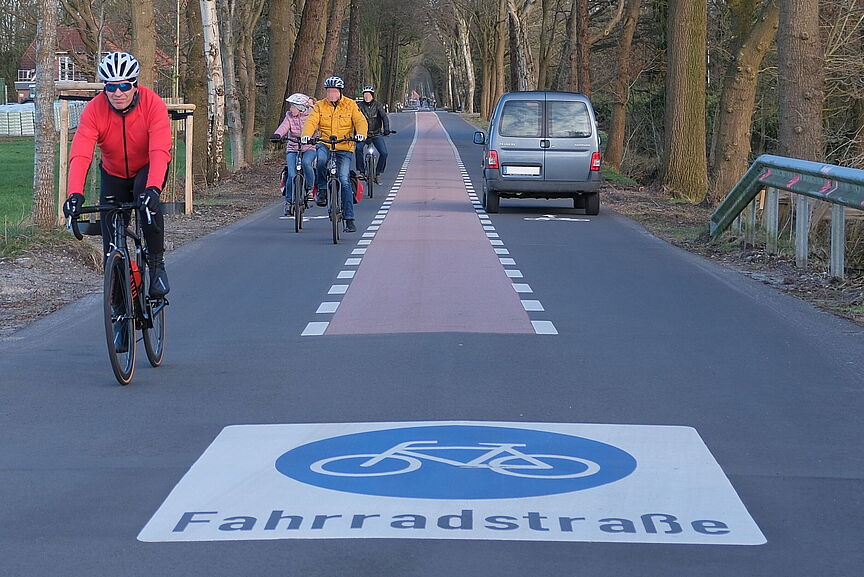 Flyer zur Fahrradstraße ADFC Ammerland