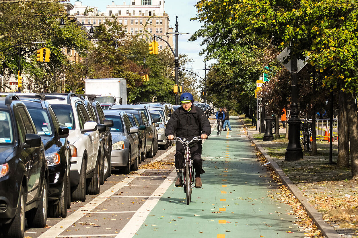 Zweirichtungsradweg in New York City